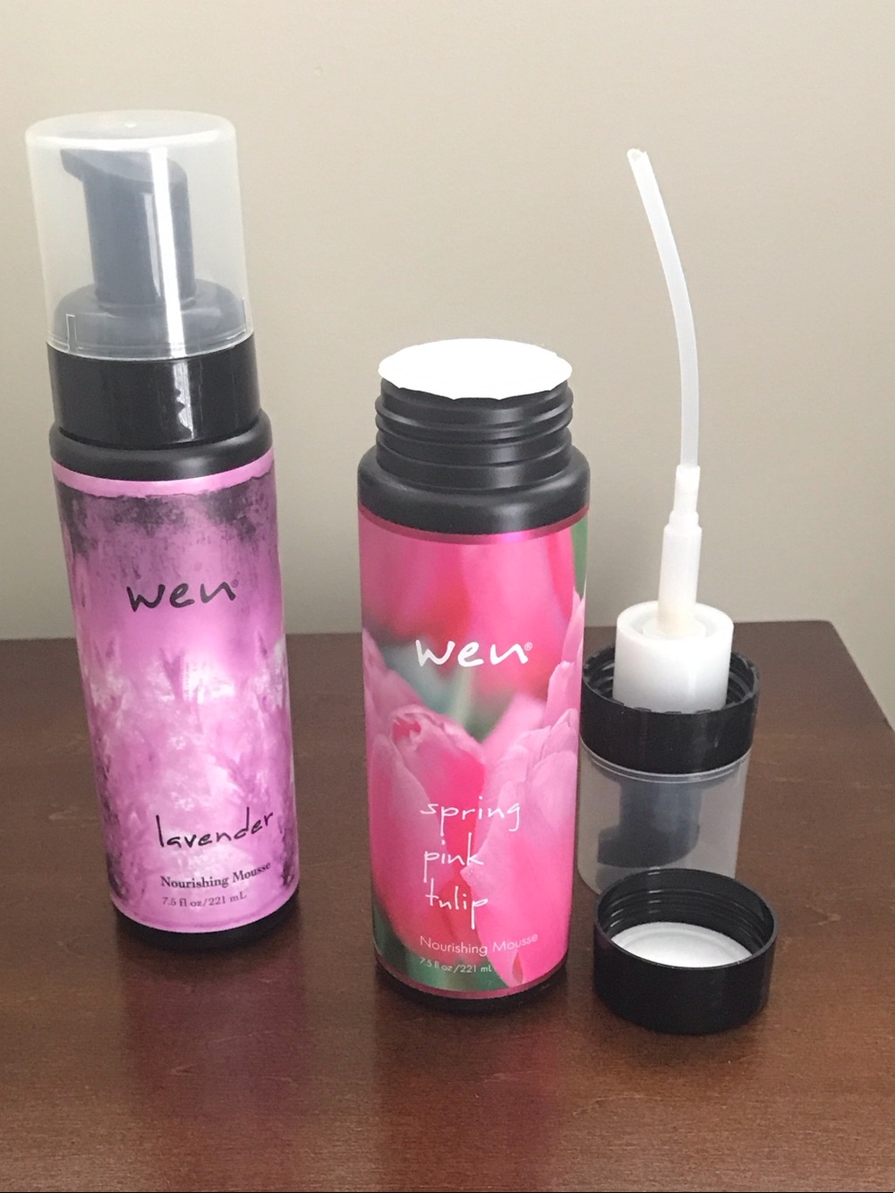 WEN Spring Pink Tulip & Lavender Nourishing Mousse Duo (Pink, Purple)